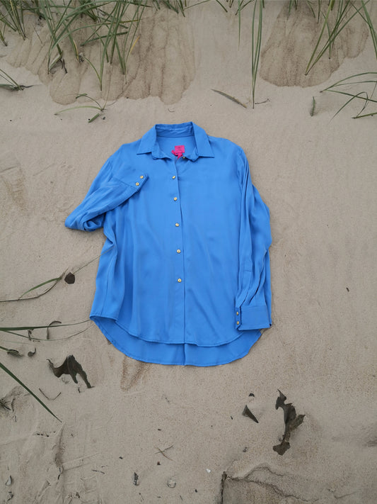 Aistishka Adam Sky Blue Shirt - AISTISHKA - Home of Vivid Footwear & Apparel