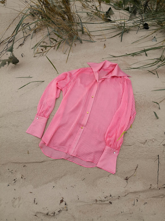 Aistishka Maria Blouse & Aistis Pants Silk Chiffon Set - AISTISHKA - Home of Vivid Footwear & Apparel