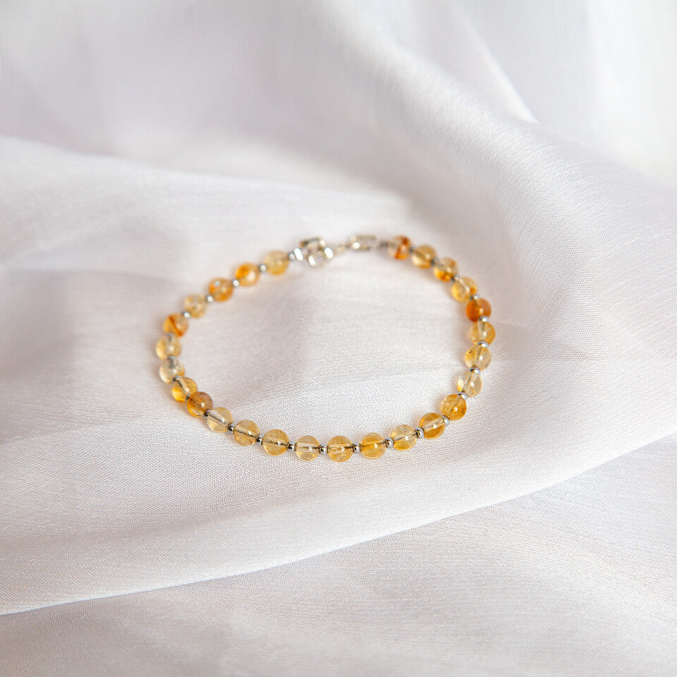M Sharm Citrinite Stone Bracelet - AISTISHKA - Home of Vivid Footwear & Apparel