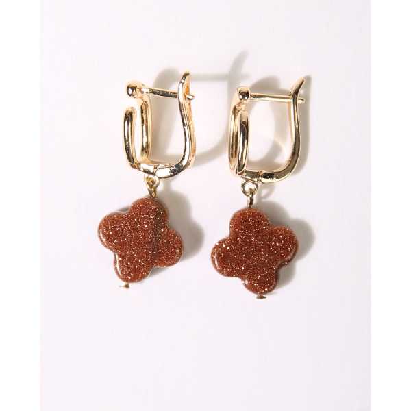 MSharm Goldstone Earrings "Desert sand'