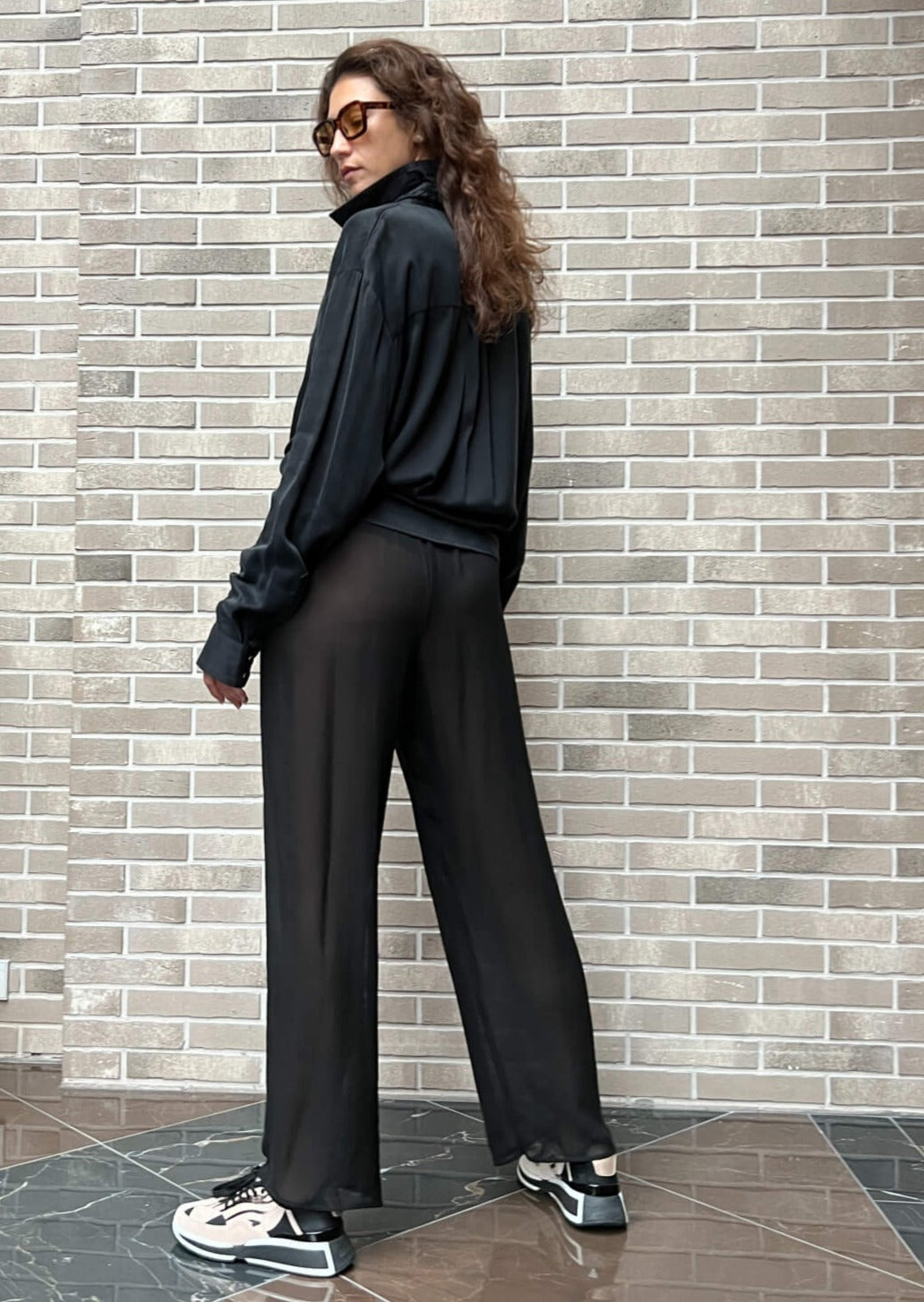 Aistishka Silk Chiffon Aistis Pants - AISTISHKA - Home of Vivid Footwear & Apparel