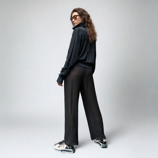 Aistishka Maria Blouse & Aistis Pants Silk Chiffon Set - AISTISHKA - Home of Vivid Footwear & Apparel