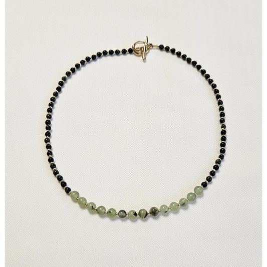 MSharm Jasper and Prehnite Necklace and Bracelet Set