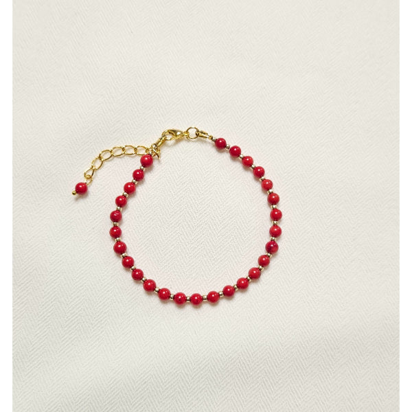 MSharm Coral Stone Bracelet