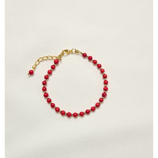 MSharm Coral Stone Bracelet