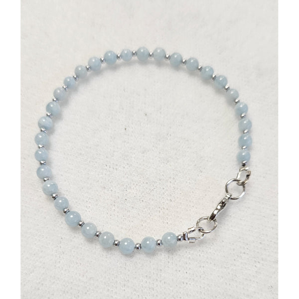 MSharm Aquamarine Stone Bracelet
