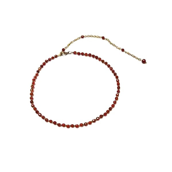 MSharm Carnelian Stone Necklace (choker)