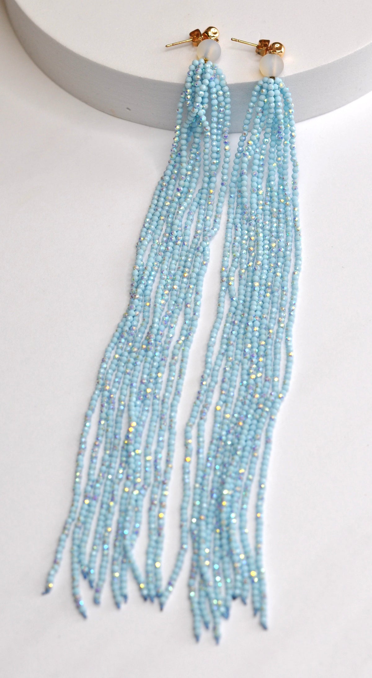 MSharm Moon Stone Earrings (long)
