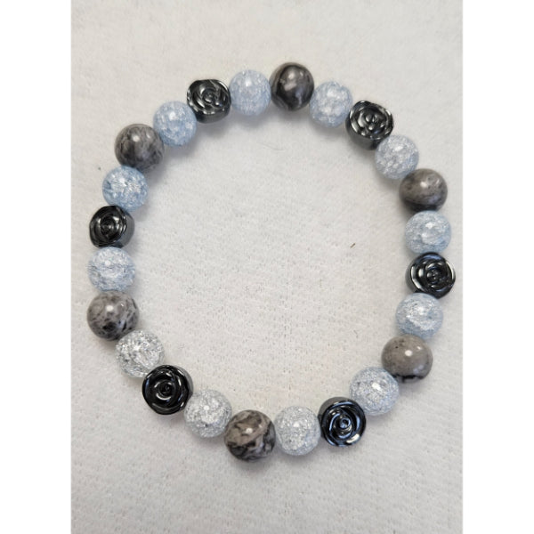 MSharm Jasper+ Quartz + Hematite Stones Bracelet