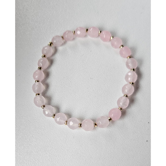 MSharm Rose quartz Stone Bracelet