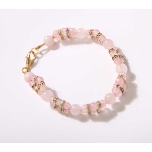 MSharm Rose quartz Stone Bracelet (braided)