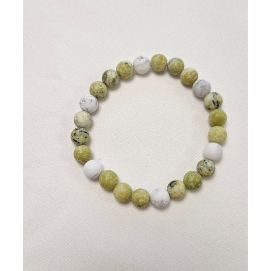 MSharm Turquoise and Howlite Stones Bracelet