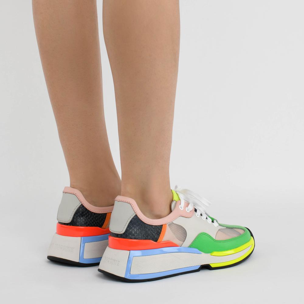 KM Marianne Mesh & Leather Trainers - AISTISHKA - Home of Vivid Footwear & Apparel