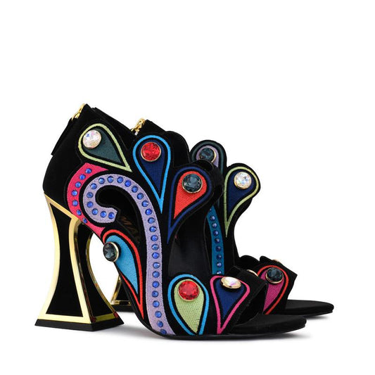 KM Roxie Multicolour High Heel Sandals - AISTISHKA - Home of Vivid Footwear & Apparel