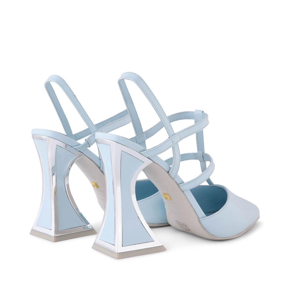 KM Soki Patent Pastel Blue High Heels - AISTISHKA - Home of Vivid Footwear & Apparel