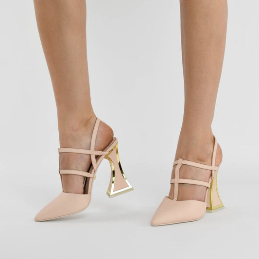 KM Soki Seashell High Heels - AISTISHKA - Home of Vivid Footwear & Apparel