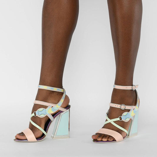 KM Molly Multipastels High Heels - AISTISHKA - Home of Vivid Footwear & Apparel