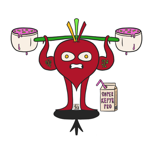 Aistishka "SuperBeet" T-Shirt With Artwork Print