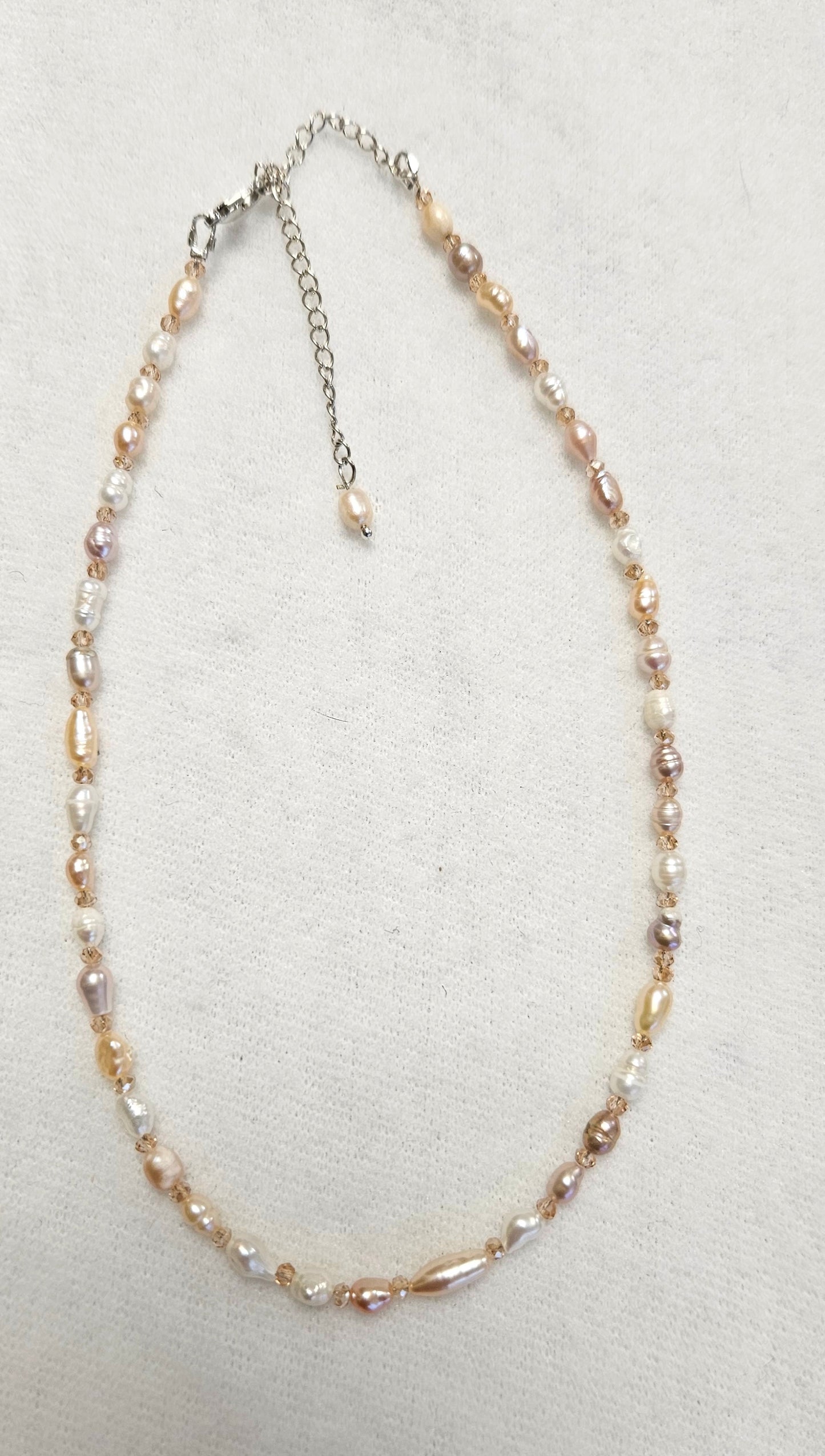 M Sharm Pearl Stone Necklace