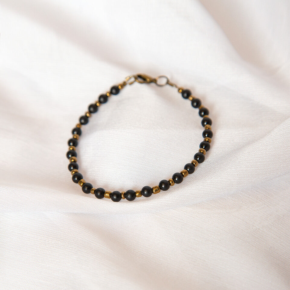 M Sharm Onyx Stone Bracelet - AISTISHKA - Home of Vivid Footwear & Apparel