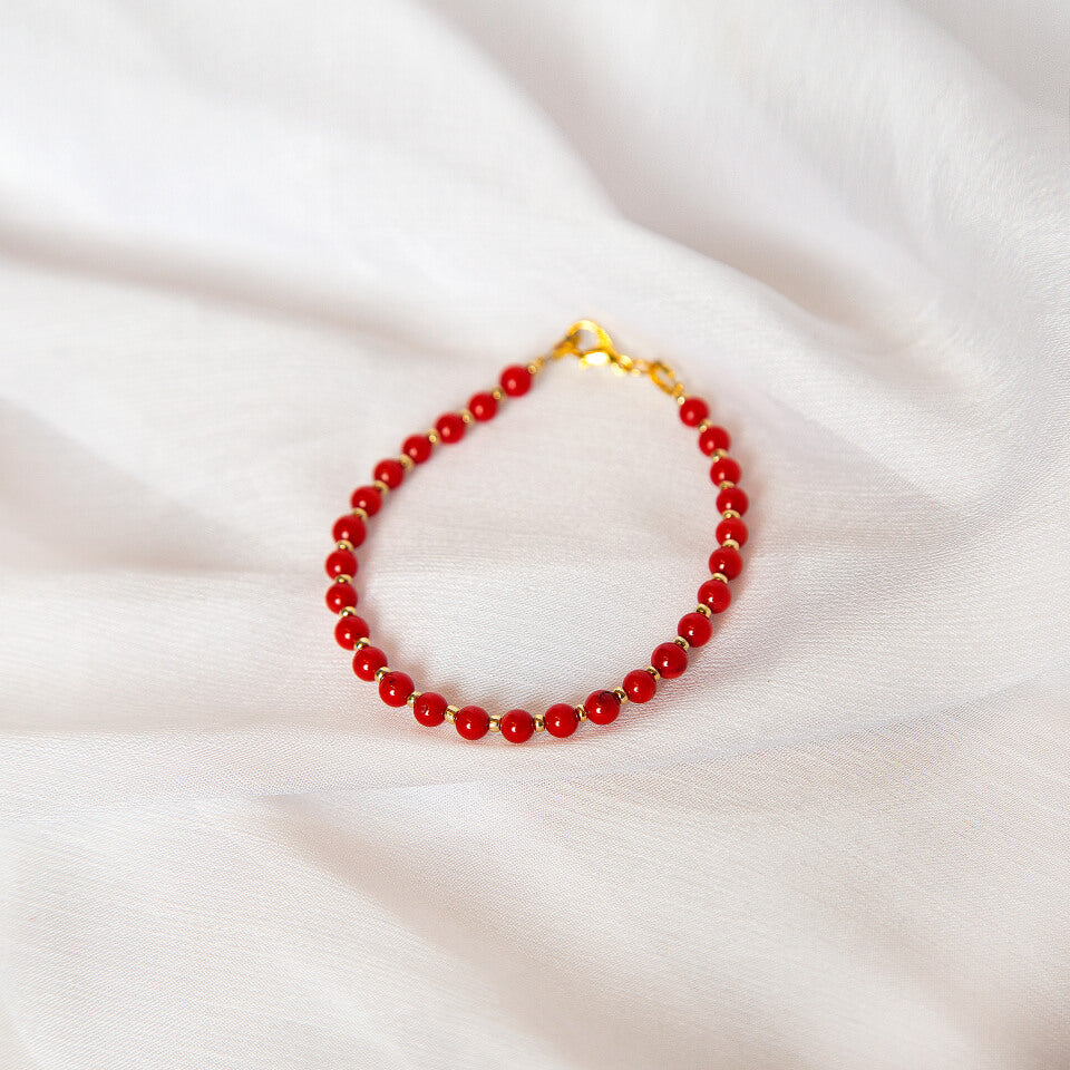 M Sharm Coral Stone Bracelet