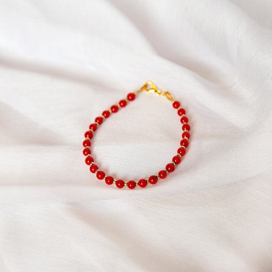 M Sharm Coral Stone Bracelet