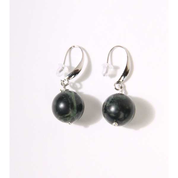 MSharm Green Jasper Stone Earrings