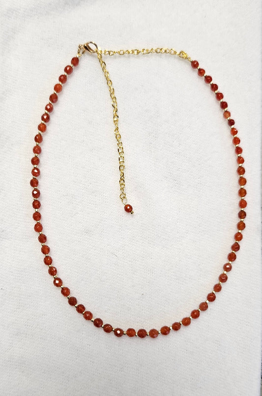 M Sharm Carnelian Stone Necklace