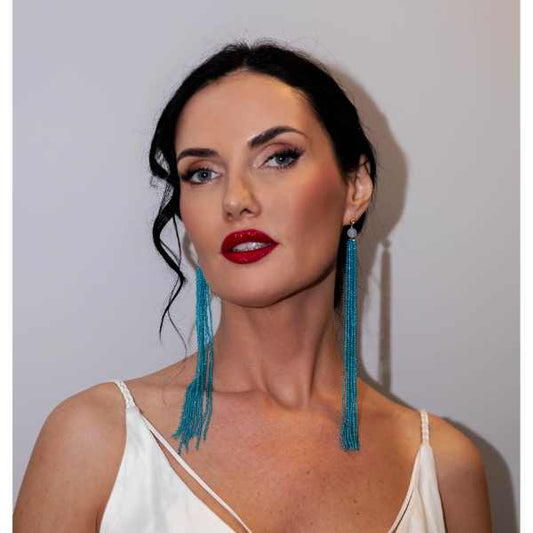 MSharm Agat Stone Earrings (long)