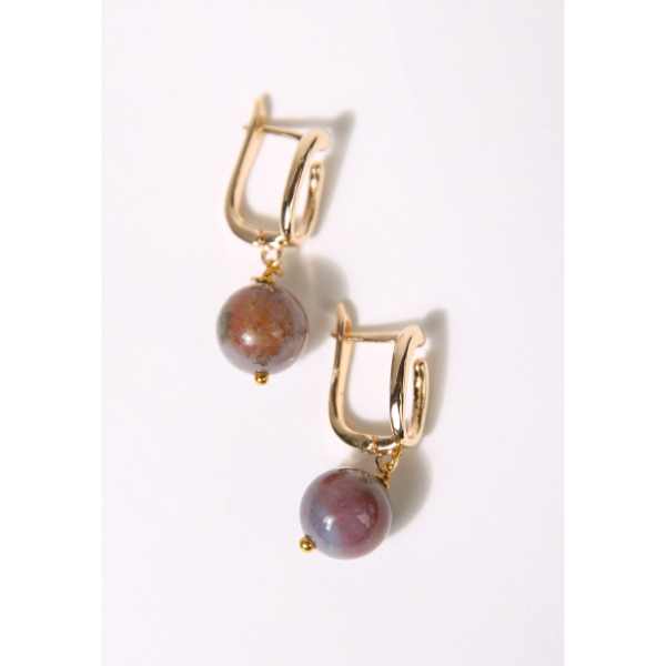 MSharm Agat Stone Earrings