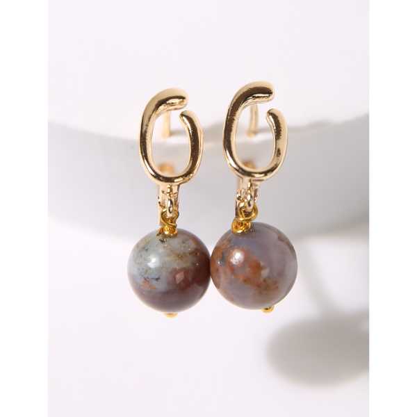 MSharm Agat Stone Earrings