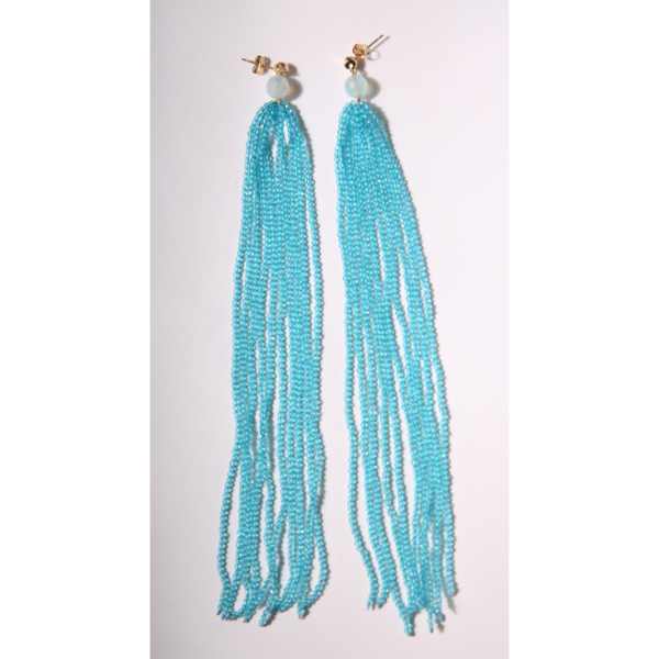 MSharm Agat Stone Earrings (long)