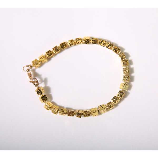 MSharm Lava Stone Bracelet (gold)