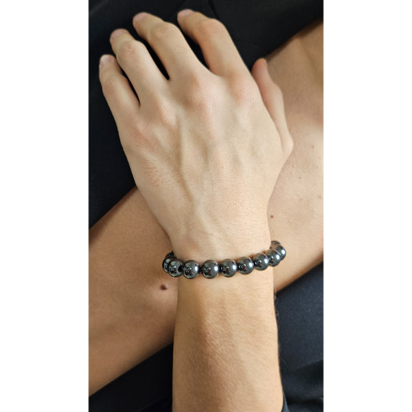 M Sharm Hematite Stone Bracelet