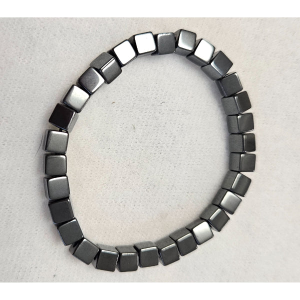 M Sharm Hematite Stone Bracelet CUBE