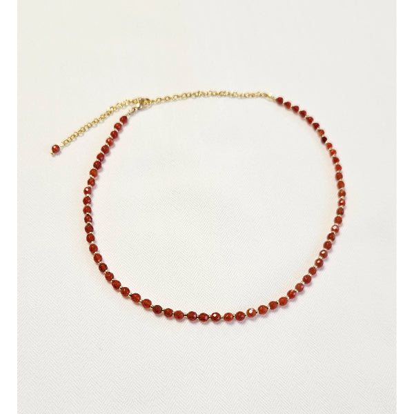 M Sharm Carnelian Stone Necklace & Bracelet Set