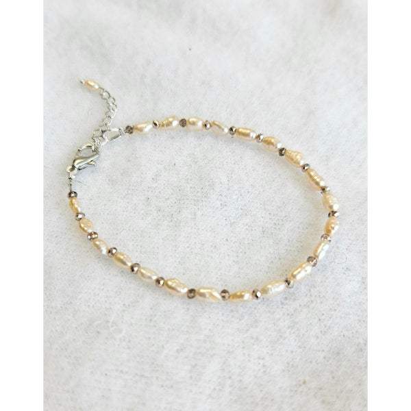 M Sharm Pearl Stone Bracelete