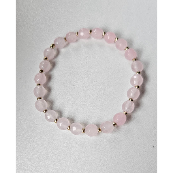 M Sharm Rose quartz Stone Bracelet