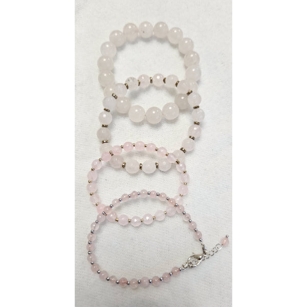 M Sharm Rose quartz Stone Bracelet