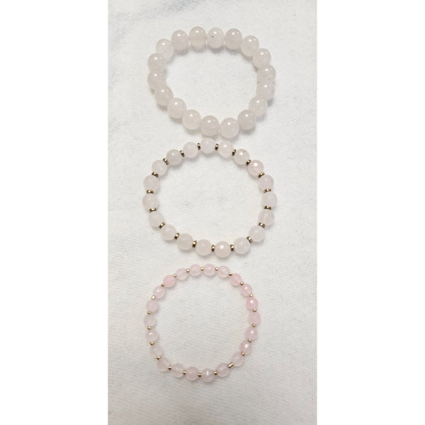 M Sharm Rose quartz Stone Bracelet