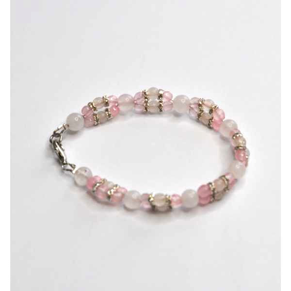 MSharm Rose quartz Stone Bracelet (braided)