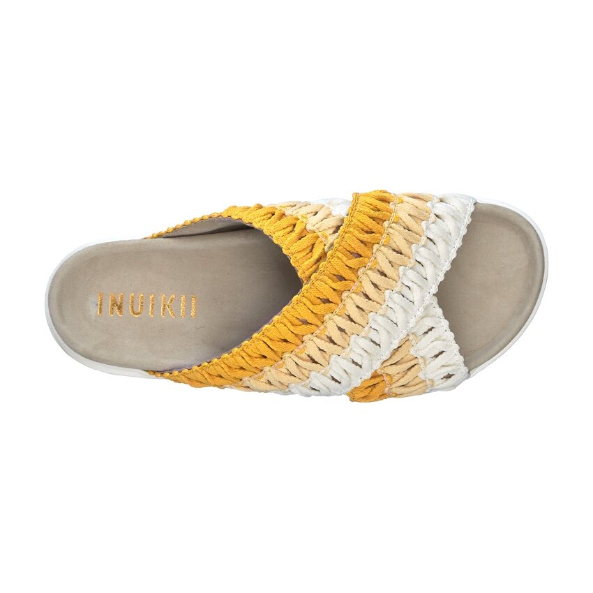 Inuikii slipper raffia discount white