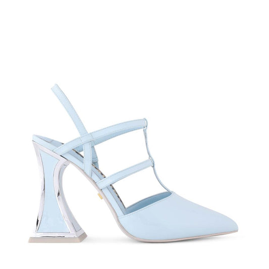 KM Soki Patent Pastel Blue High Heels